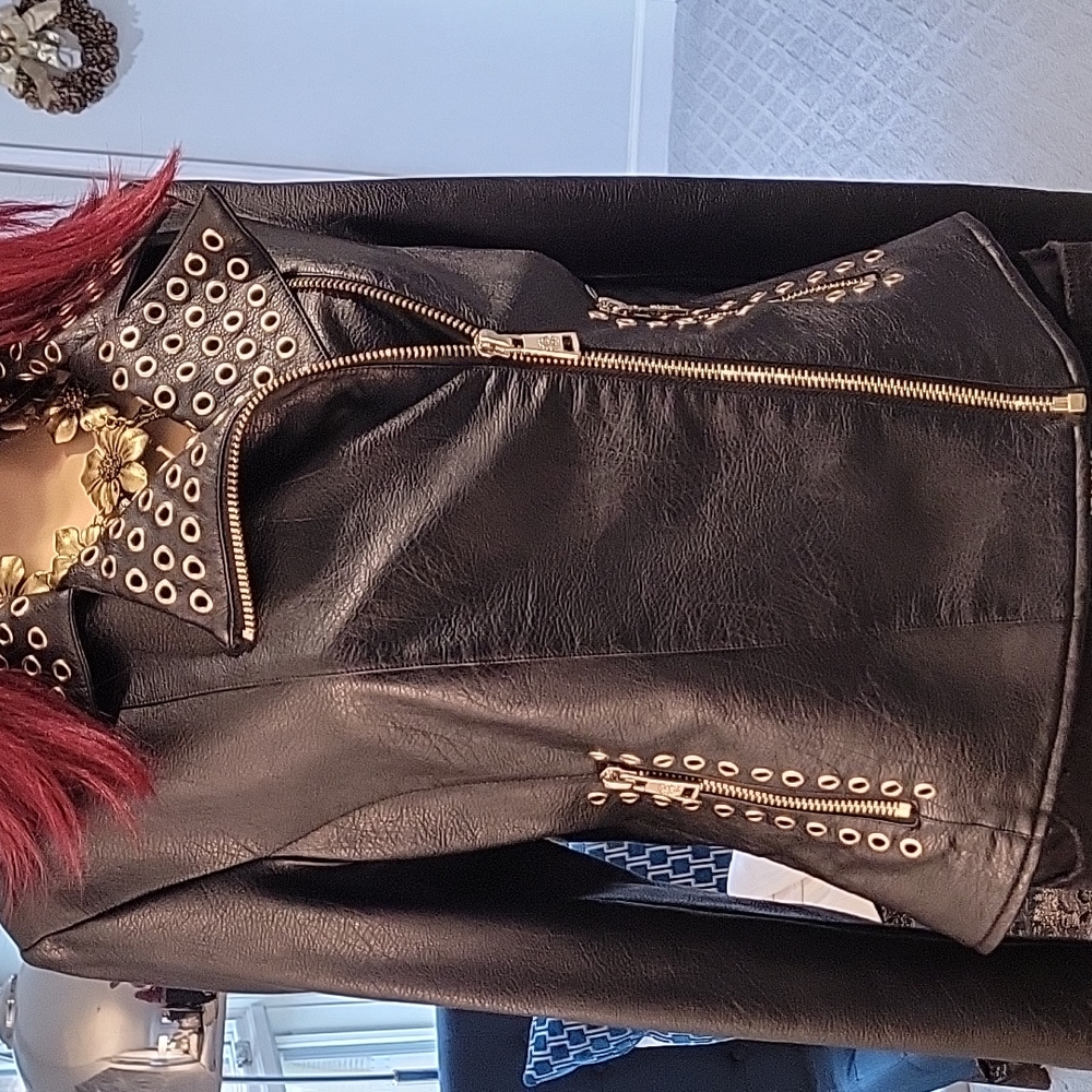 100 percent Authentic Roberto Cavalli Biker Jacket Large